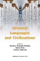 Okładka książki Oriental Languages and Civilizations
