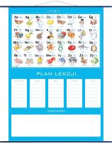 Opakowanie Plan lekcji - alfabet, plansza edukacyjna