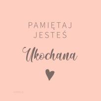 Opakowanie Podstawka korkowa - Pamiętaj jesteś ukochana