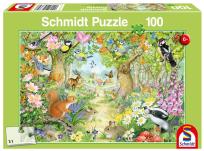 Opakowanie Puzzle 100 Leśne zwierzęta G3