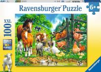Opakowanie Puzzle 100 Zwierzęta razem