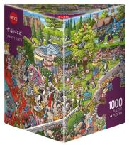 Opakowanie Puzzle 1000 Kocia impreza, Tanck (Puzzle+plakat)