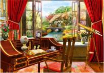 Opakowanie Puzzle 1000 Studio z widokiem na piekną chatkę