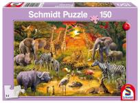Opakowanie Puzzle 150 Zwierzęta w Afryce G3