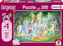 Opakowanie Puzzle 200 Schleich + Bayala Piknik elfów+ figurka