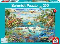 Opakowanie Puzzle 200 Świat dinozaurów G3