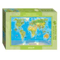 Opakowanie Puzzle 200 Zwierzęta Świata Młodego Odkrywcy