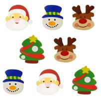 Opakowanie Świąteczne gumki do mazania 8szt