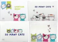 Opakowanie Teczka A5 plastikowa suwak So Many Cats mix M&G