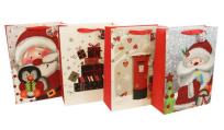 Opakowanie Torebka Świąteczna 3D pionowa duża mix