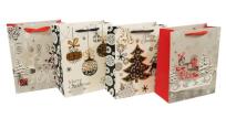 Opakowanie Torebka Świąteczna pionowa duża mix