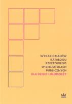 Okładka książki Wykaz działów katalogu rzeczowego w bibliotekach..