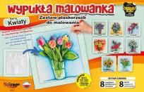 Opakowanie Wypukła malowanka - Kwiaty Zestaw 8 wzorów
