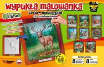 Opakowanie Wypukła malowanka - Zwierzęta lasu Zestaw 8 wzorów