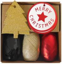 Opakowanie Zestaw do pakowania mix kolorów wstążki + tagi