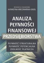 Okładka książki Analiza płynności finansowej przedsiębiorstwa