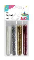 Opakowanie Brokat w fiolkach mix 4 kolory