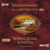 Okładka książki CD MP3 Nowoczesna komedia. Część 1. Biała małpa. Saga rodu Forsyte’ów. Tom 4