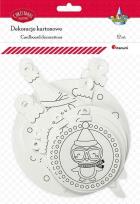 Opakowanie Dekoracje kartonowe do kolorowania 12szt