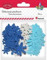 Opakowanie Dodatek dekoracyjny Craft-fun pianka kształty snieżynki (YFX