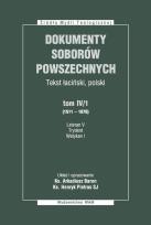 Okładka książki Dokumenty Soborów Powszechnych T. 4/1 twarda