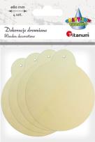 Opakowanie Drewniane bombki 4szt