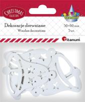 Opakowanie Drewniane dzwonki ażurowe 5szt