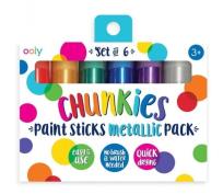 Opakowanie Farby w kredce Chunkies Paint Sticks Metallic 6szt