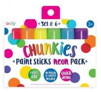 Opakowanie Farby w kredce Chunkies Paint Sticks Neon 6szt