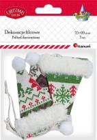 Opakowanie Filcowe czapki zawieszki 3szt