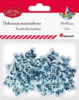 Opakowanie Filcowo-tkaninowe płatki śniegu 6szt