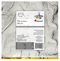 Opakowanie Folia do złoceń srebrna arkusz 14x14cm 10szt