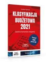 Okładka książki Klasyfikacja Budżetowa 2021
