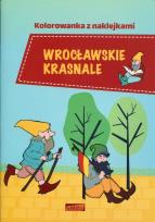 Okładka książki Kolorowanka z naklej. Wrocławskie Krasnale w.2017