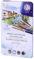 Opakowanie Kredki akwarelowe z drewna cedrowego Astra Prestige 12 kolorów
