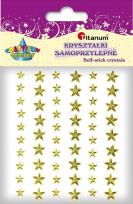 Opakowanie Kryształki samoprzylepne gwiazdki złote