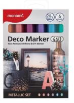 Opakowanie Marker Deco 460 6 kol metalicznych MONAMI