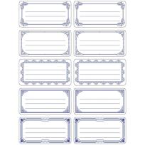 Opakowanie Naklejki etykiety biało niebieskie 240szt