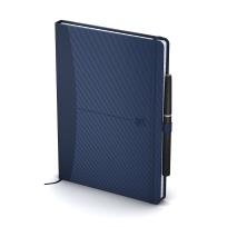 Okładka książki Notatnik Oxford Signature A5 80k krata niebieski