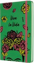 Opakowanie Notes Frida Kahlo 13x21 linia EL zielony MOLESKINE