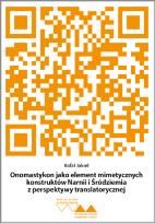 Okładka książki Onomastykon jako element mimetycznych konstruktów Narnii i Śródziemia z perspektywy translatorycznej