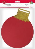 Opakowanie Piankowa bombka 218x178mm czerwona 4szt.