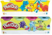 Opakowanie Play Doh 4-Pack Tub, różne rodzaje