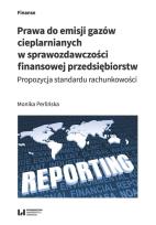 Okładka książki Prawa do emisji gazów cieplarnianych w sprawozdawczości finansowej przedsiębiorstw