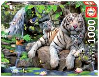 Opakowanie Puzzle 1000 Białe tygrysy bengalskie G3