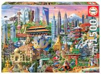 Opakowanie Puzzle 1500 Symbole Azji i Australii G3