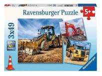 Opakowanie Puzzle 3x49 Maszyny budowlane