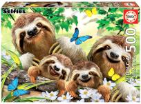 Opakowanie Puzzle 500 Rodzina leniwców G3