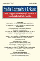 Opakowanie Studia Regionalne i Lokalne 2020/3 (81)