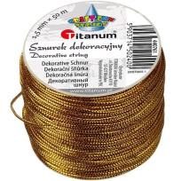 Opakowanie Sznurek metalizowany z rdzeniem 1.5mmx30m złoty